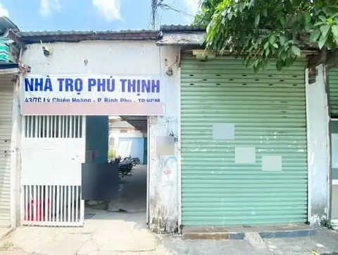 Mặt tiền Nhà trọ Phú Thịnh, 43/7C Lý Chiêu Hoàng